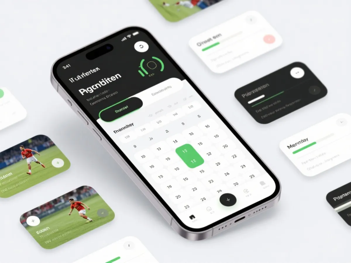 体育资讯与赛事数据移动端展示示意图